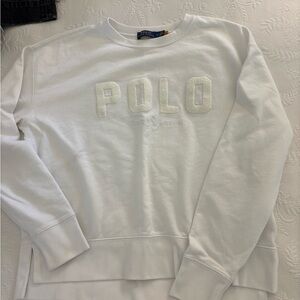Ralph Lauren White Crewneck Sweater